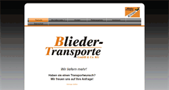 Desktop Screenshot of biebertal-transporte.de